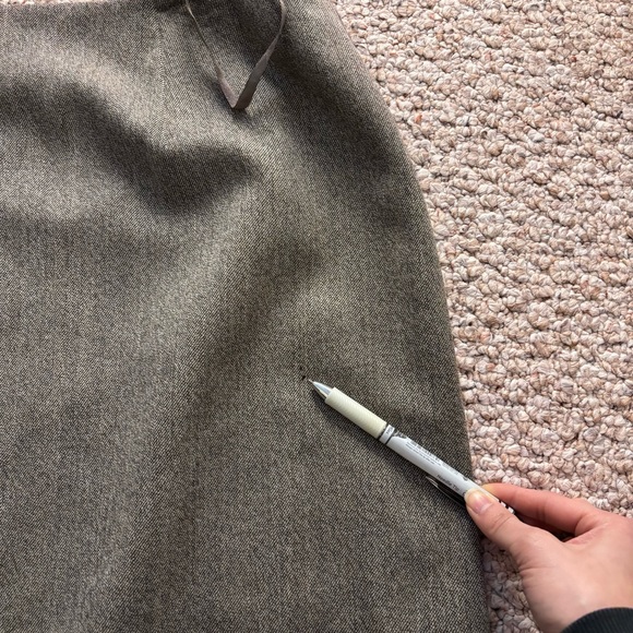 Rena Rowan Woolmark 100% Wool Gray maxi pencil skirt Size 22W - Picture 7 of 7